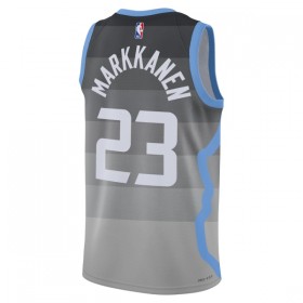 Dres Utah Jazz Lauri Markkanen Nike 2025-26 City Edition Sivo Swingman